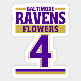 Baltimore Ravens Flowers 4 Edition 3 Sticker